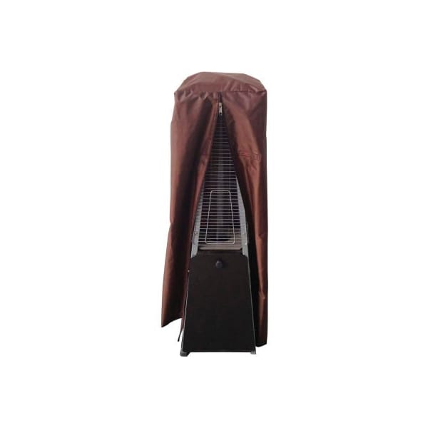 Hiland Patio Heater Cover HVD-GTTCV-S Waterproof Heavy Duty Glass Tube 20" Dia. 38"H Silver HVD-GTTCV-S - main